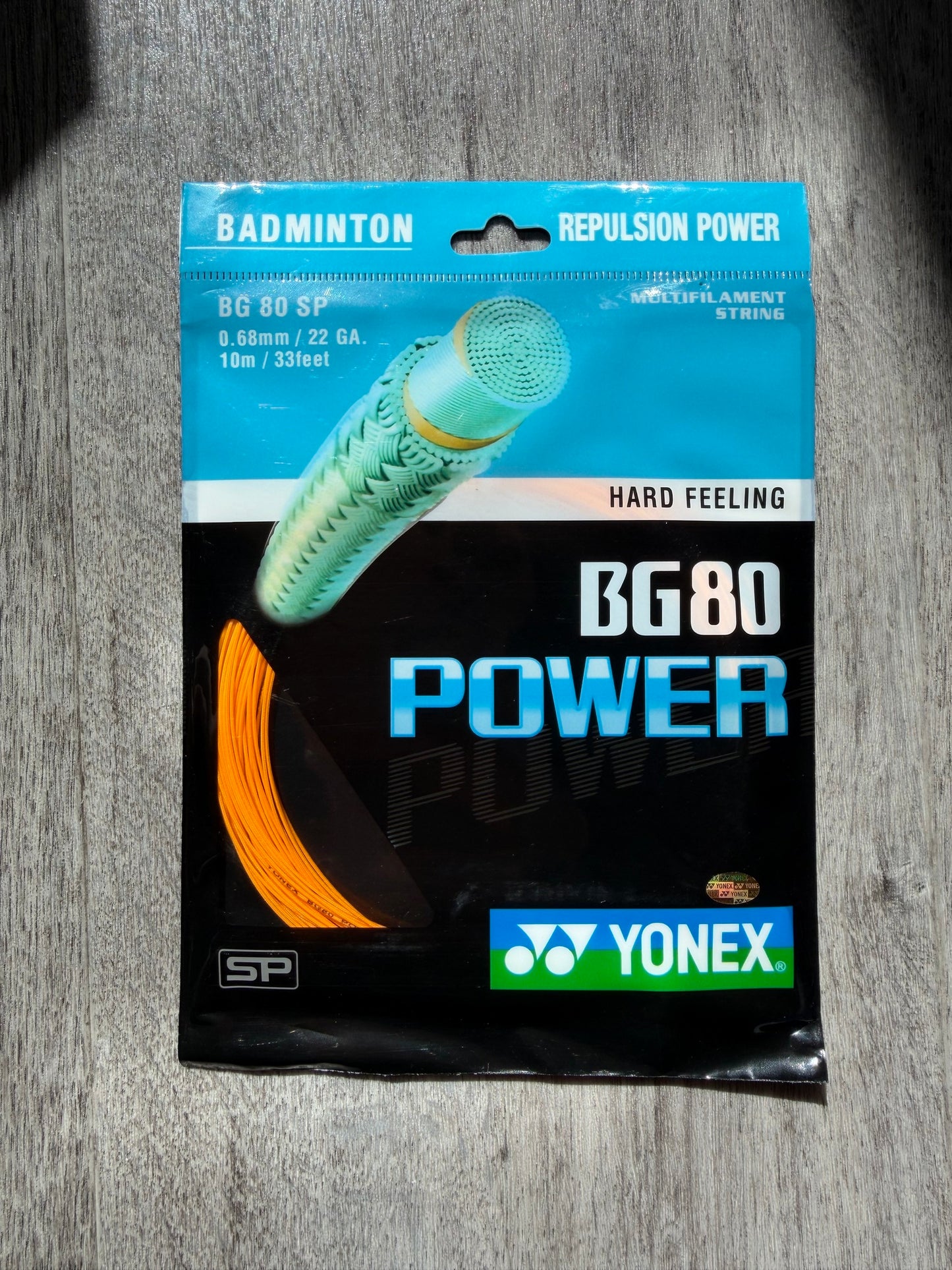 Yonex BG-80 Power badminton string, 10m set, 0.68mm gauge — image 2