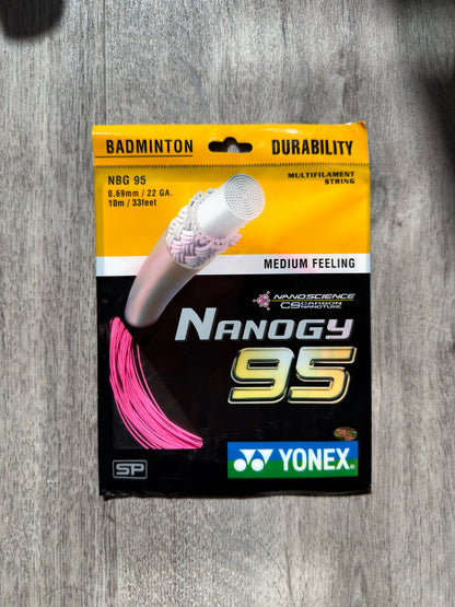 Yonex Nanogy 95 badminton string, 10m set, 0.69mm gauge — image 3