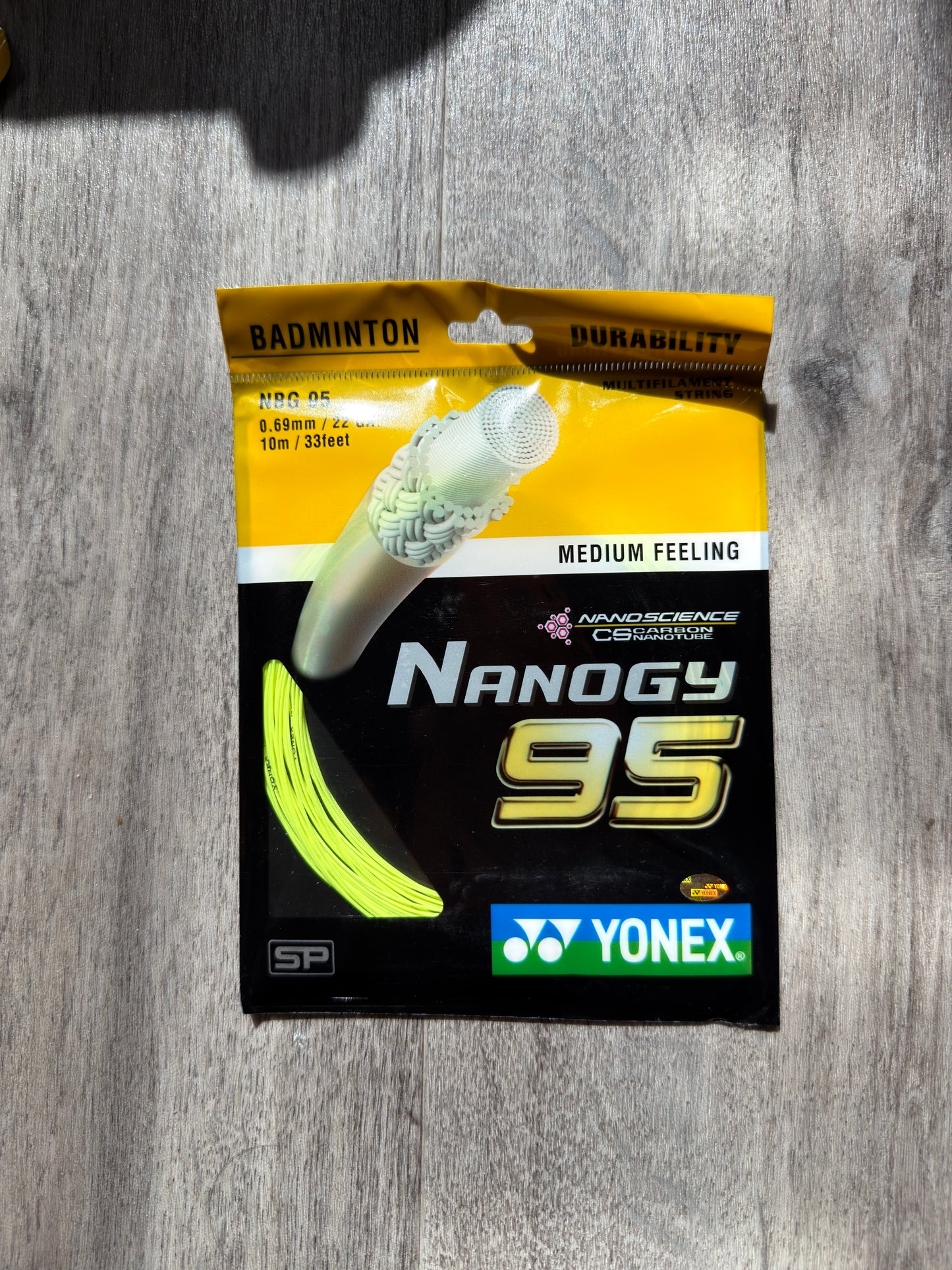 Yonex Nanogy 95 badminton string, 10m set, 0.69mm gauge — image 4