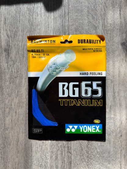 Yonex BG-65 Ti badminton string, 10m set, 0.70mm gauge — image 4
