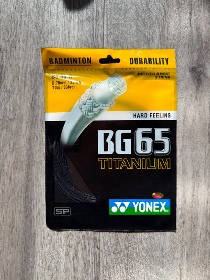 Yonex BG-65 Ti badminton string, 10m set, 0.70mm gauge — image 5