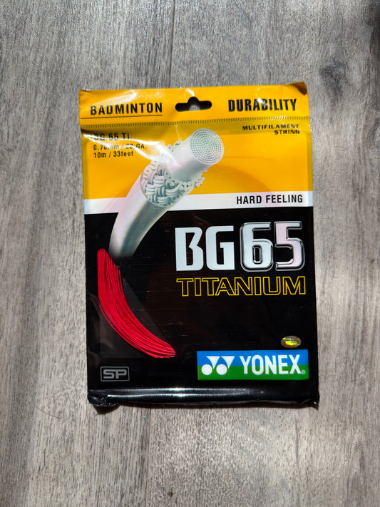 Yonex BG 65 Ti Strings - 10m Set