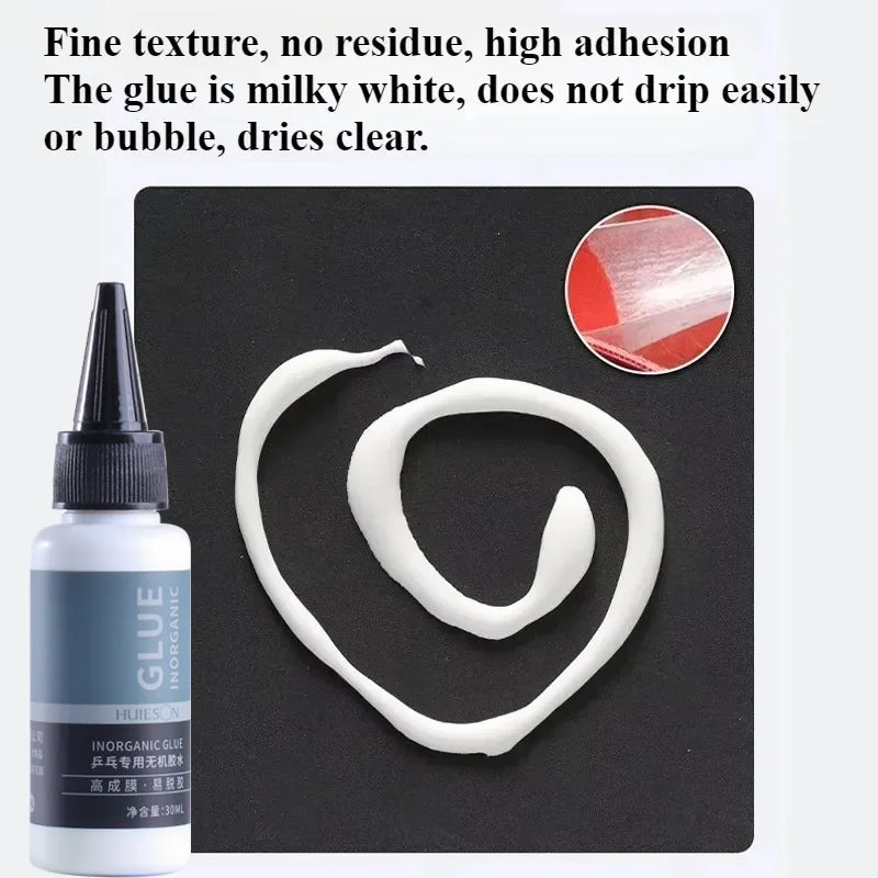 Table Tennis Racket Glue & Cleaner Bundle - 30ml Glue + 100ml Cleaner