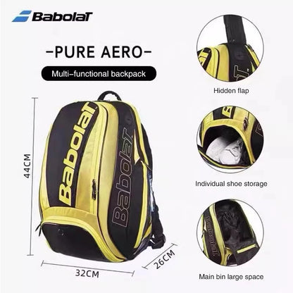 Babolat Pure Aero 2R tennis backpack, yellow — image 2