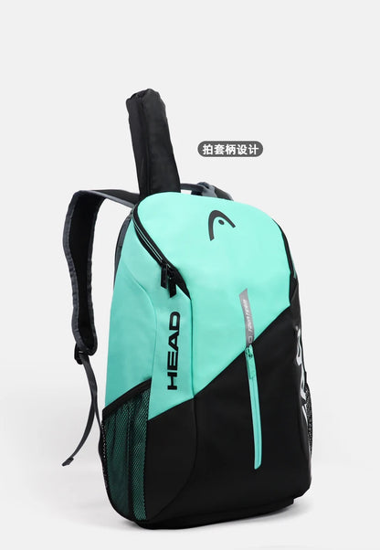 HEAD Tour Team 25L Tennis Backpack - 2 Racket + Shoe Compartment - Black