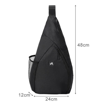 Sports Sling Bag Tennis Badminton Racket - Cross Body Shoulder - Large Capacity