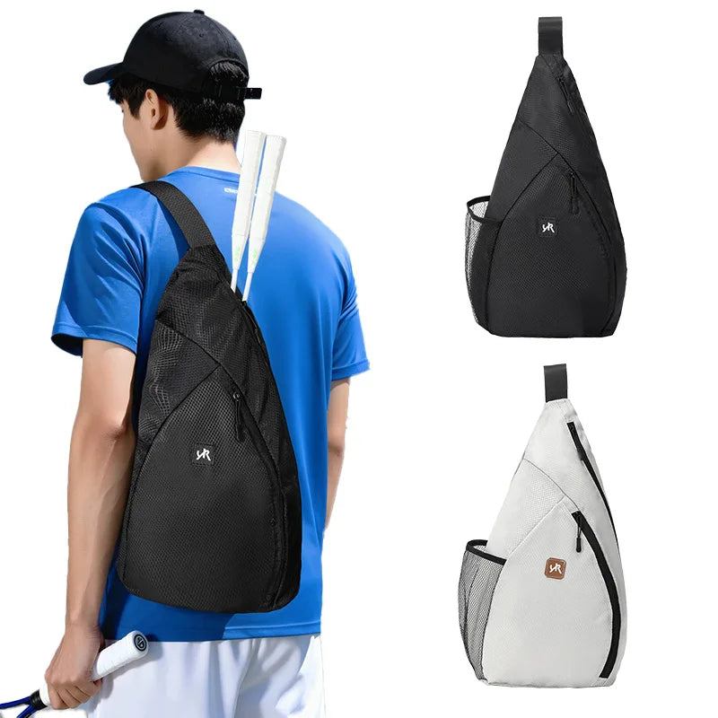 Sports Sling Bag Tennis Badminton Racket - Cross Body Shoulder - Large Capacity