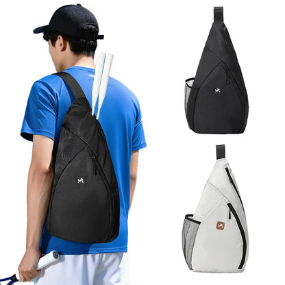 Sports Sling Bag Tennis Badminton Racket - Cross Body Shoulder - Large Capacity