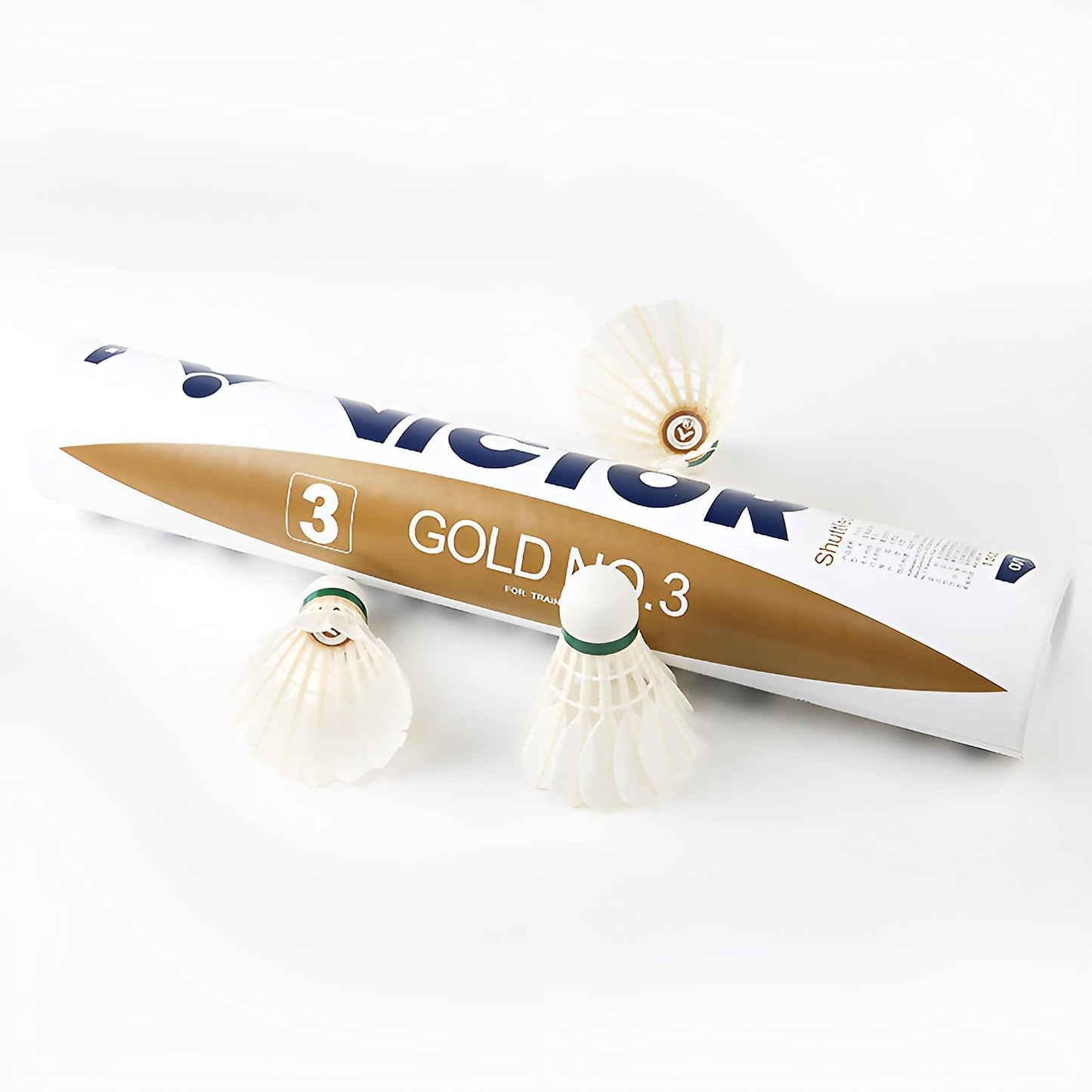 Kawasaki Gold No.3 duck-feather badminton shuttlecock tube, speed 77 — image 2