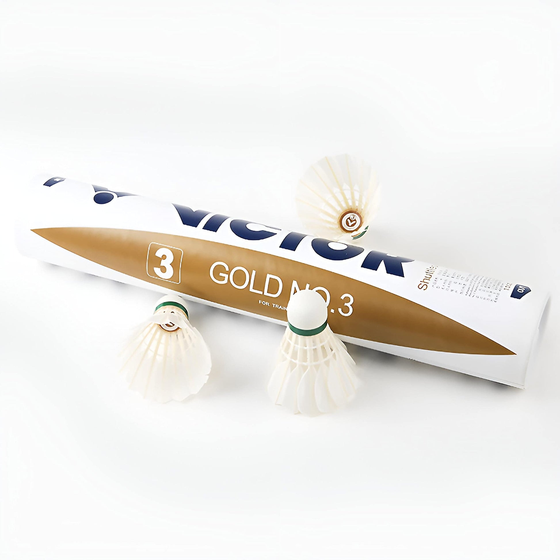 Kawasaki Gold No.3 duck-feather badminton shuttlecock tube, speed 77 — image 2