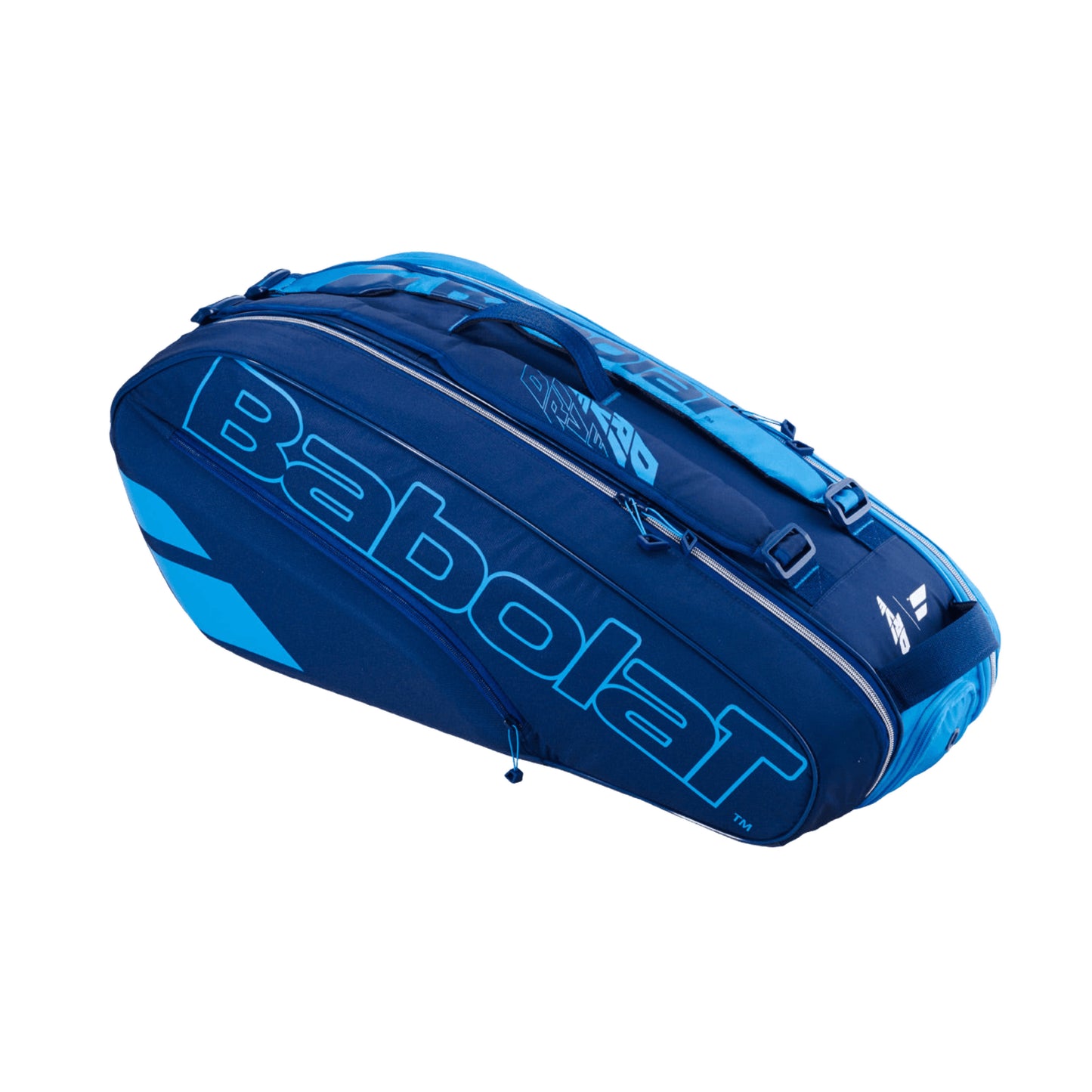 Babolat Pure Drive x6 Racket Bag (Blue) — front view on white background