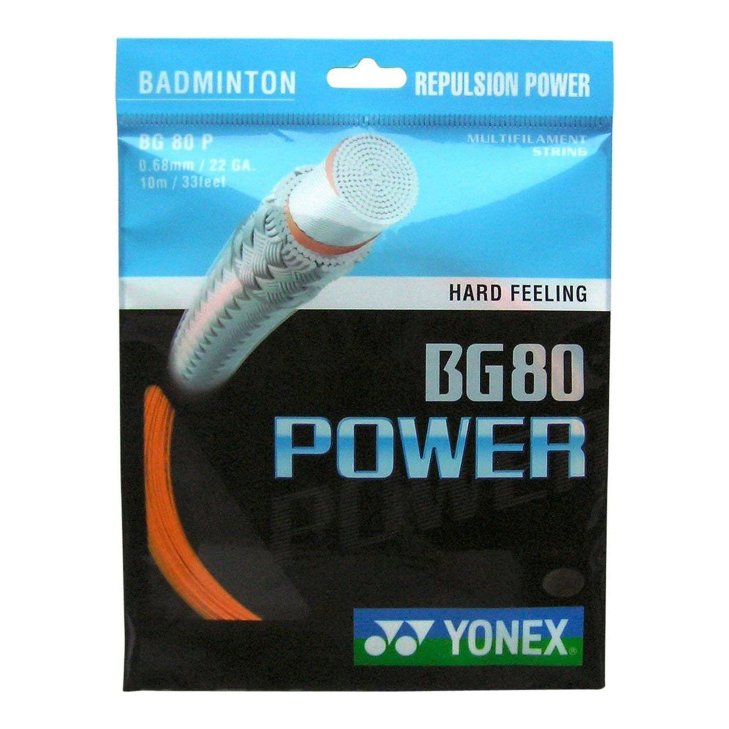 Yonex BG-80 Power Badminton String – 10m Set – Orange