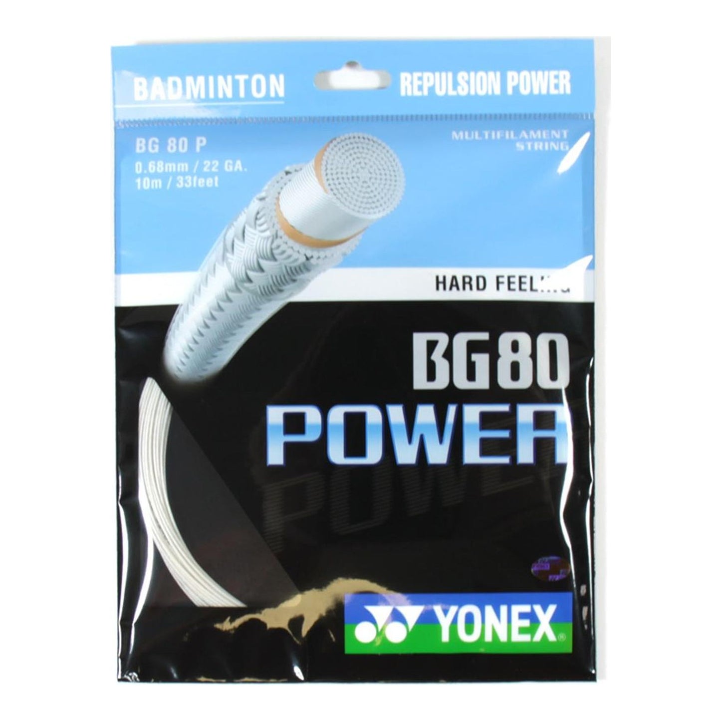 Yonex BG-80 Power Badminton String – 10m Set – White