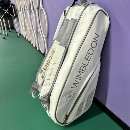 Babolat Wimbledon x6 tennis racket bag, white and gold — image 2