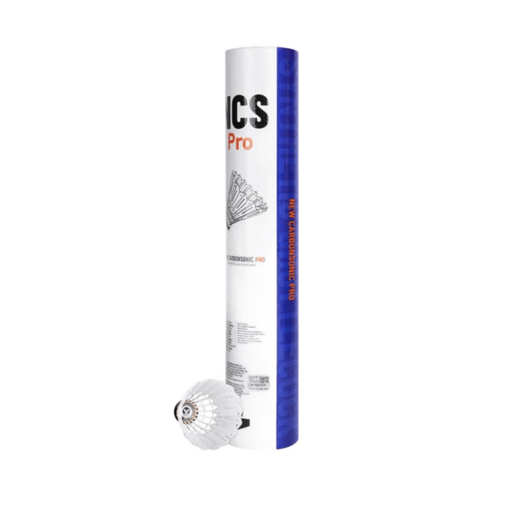 Victor NCS PRO (New Carbonsonic) Shuttlecock – Speed 77/78 — front view on white background