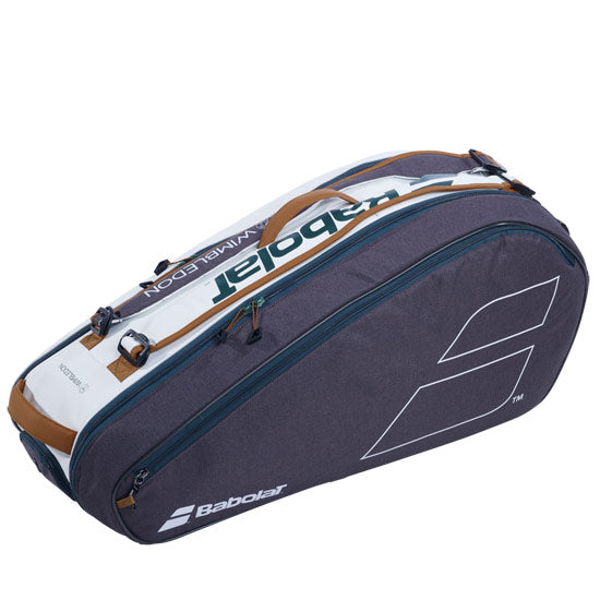 Babolat Wimbledon Pure 6-racket tennis bag, white and grey — image 3